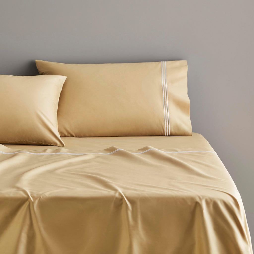 PALAIS LUX LUXURIOUS 1200TC GOLD FITTED SHEET Sheridan Malaysia