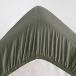 [NEW] EGYPTIAN COTTON SATEEN OLIVE GREY FITTED SHEET