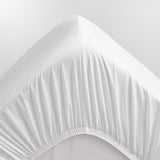 [NEW] EGYPTIAN COTTON SATEEN WHITE FITTED SHEET / PILLOWCASES