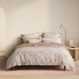 [NEW] ALLUDE DRIFTWOOD QUILT COVER SET WITH FITTED SHEET
