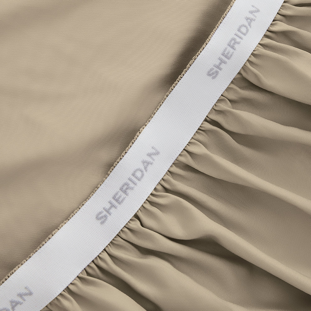 [NEW] EGYPTIAN COTTON SATEEN TAUPE FITTED SHEET / PILLOWCASES