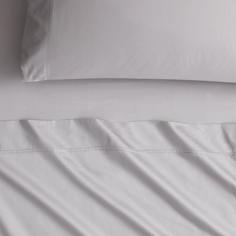 [NEW] EGYPTIAN COTTON SATEEN SILVERMIST FITTED SHEET / PILLOWCASES