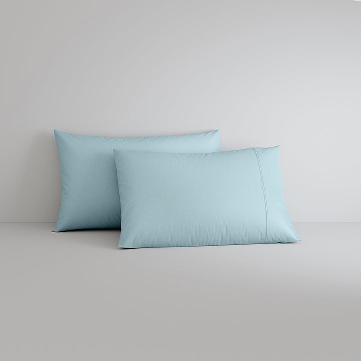 [NEW] EGYPTIAN COTTON SATEEN SKY FITTED SHEET / PILLOWCASES