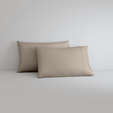 [NEW] EGYPTIAN COTTON SATEEN TAUPE FITTED SHEET / PILLOWCASES