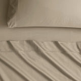 [NEW] EGYPTIAN COTTON SATEEN TAUPE FITTED SHEET / PILLOWCASES