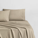 [NEW] EGYPTIAN COTTON SATEEN TAUPE FITTED SHEET / PILLOWCASES