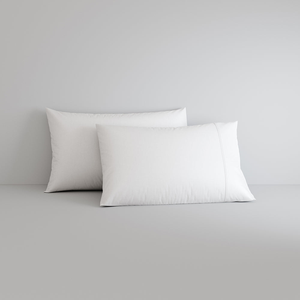 [NEW] EGYPTIAN COTTON SATEEN WHITE FITTED SHEET / PILLOWCASES