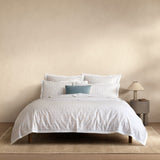 [NEW] SOMMERSET WHITE QUILT COVER SET WITH FITTED SHEET