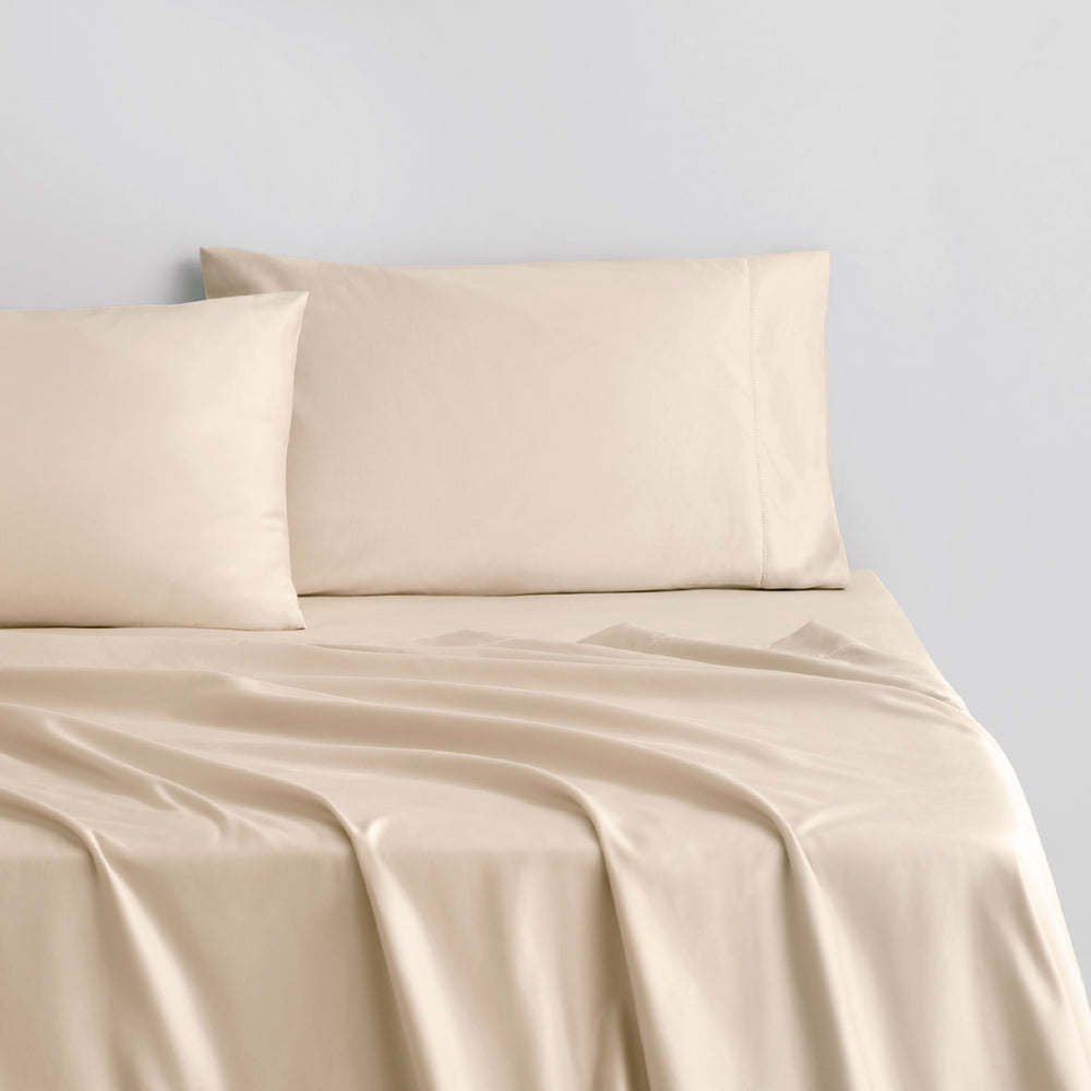 [NEW] HOTEL WEIGHT FITTED SHEET / PILLOWCASE CHAMPAGNE