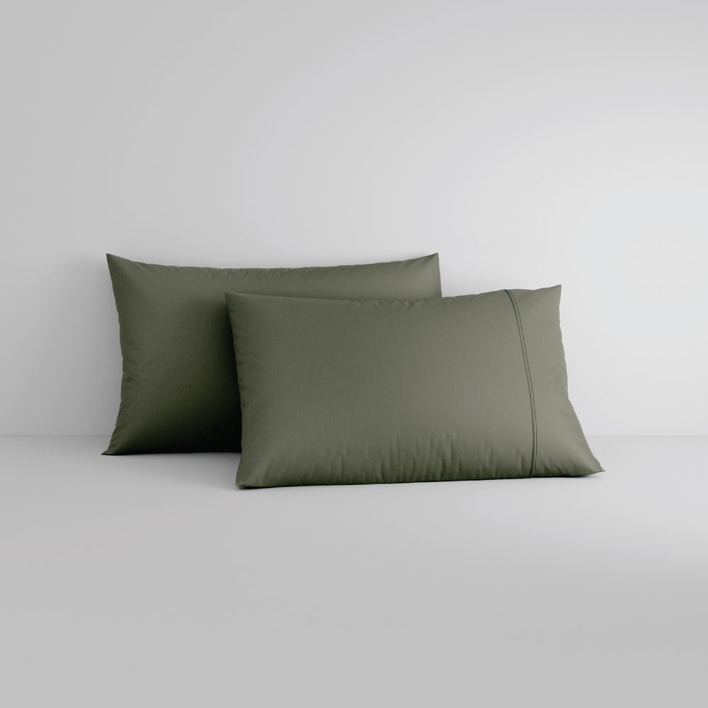[NEW] EGYPTIAN COTTON SATEEN OLIVE GREY FITTED SHEET