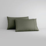 [NEW] EGYPTIAN COTTON SATEEN OLIVE GREY FITTED SHEET