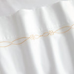 [NEW] PALAIS TRELLIS 1200TC WHITE/ALMOND QUILT COVER SET