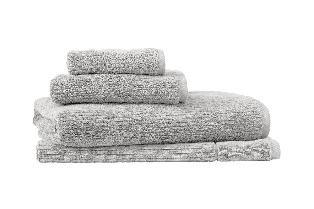 LIVING TEXTURES TOWEL COLLECTION SILVER GREY
