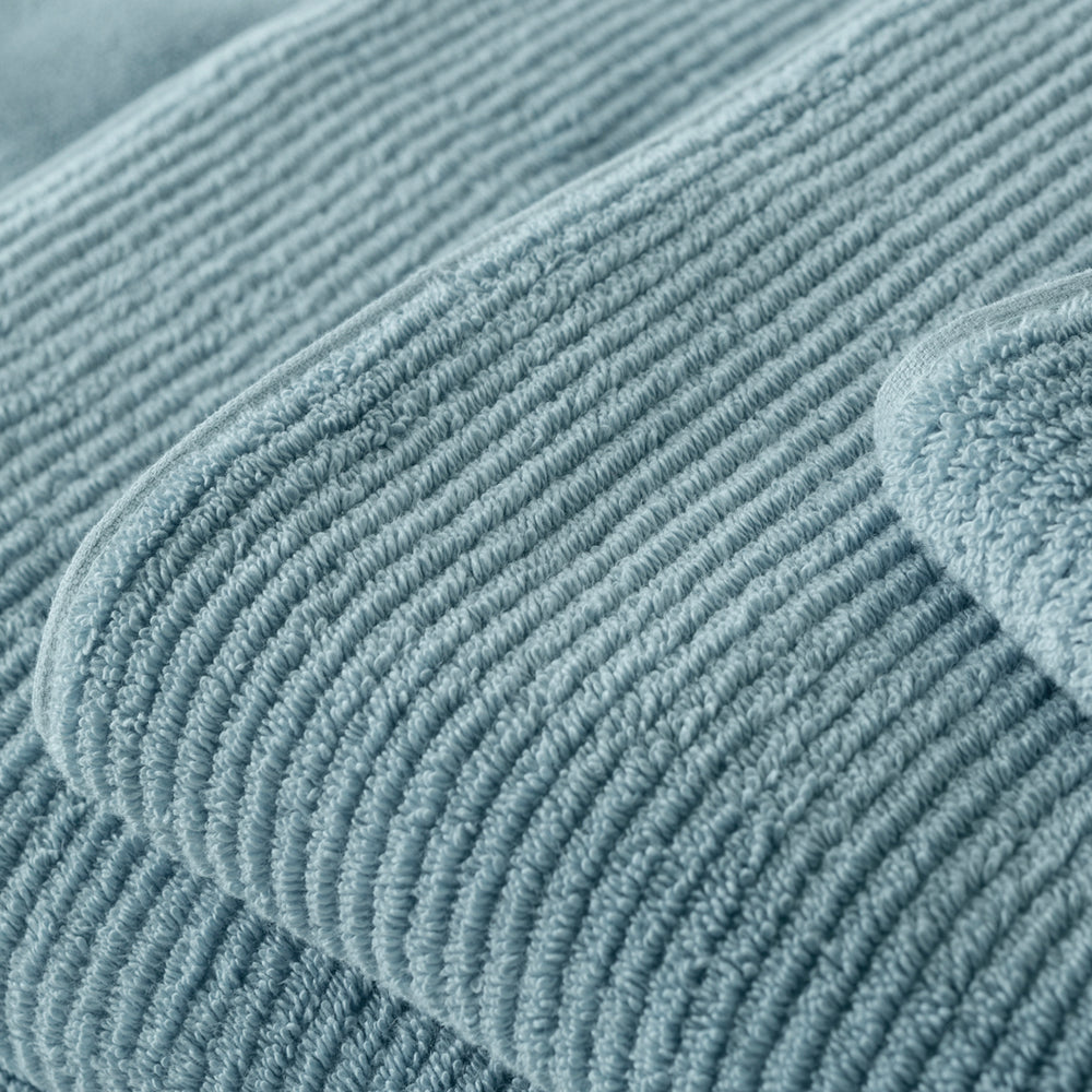 LIVING TEXTURES TOWEL COLLECTION MISTY TEAL