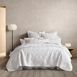MARTELLA COLLECTION WHITE BED COVER