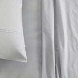 ORGANIC COTTON SOLID FROST GREY / NATURAL / WHITE FITTED SHEET