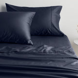 [NEW] ORGANIC COTTON SATEEN MIDNIGHT FITTED SHEET / PILLOWCASES