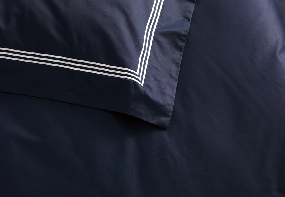[NEW] PALAIS LUX 1200TC MIDNIGHT FITTED SHEET / PILLOWCASES