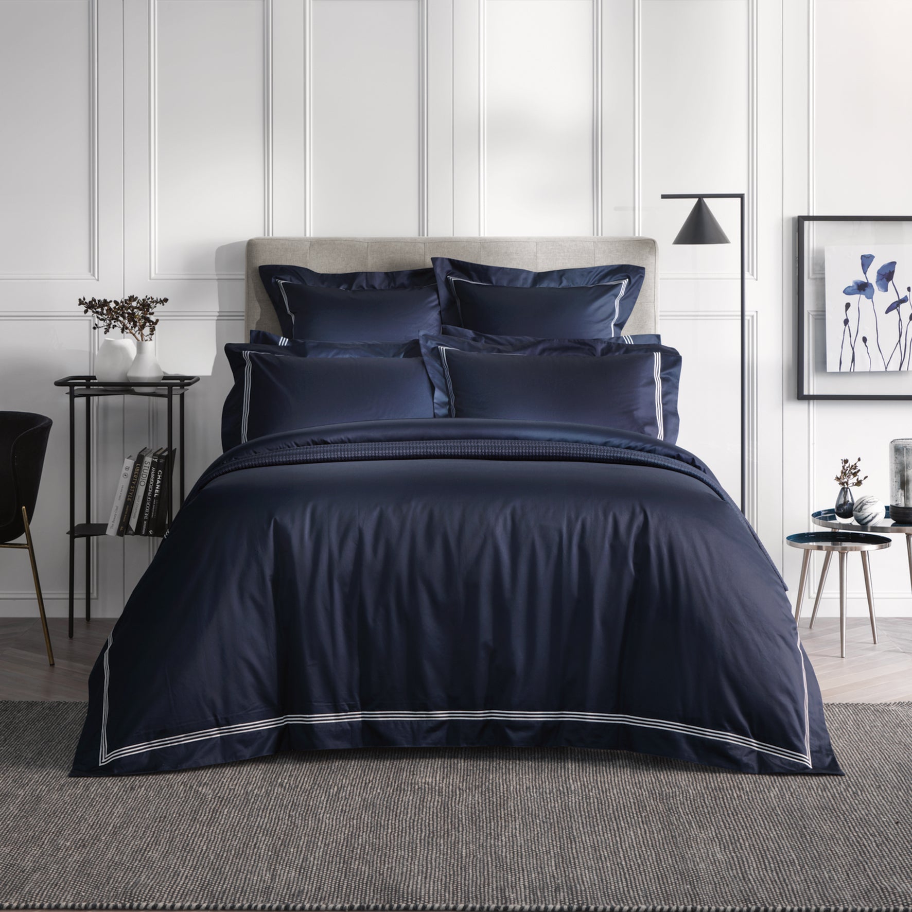 PALAIS LUX 1200TC MIDNIGHT TAILORED QUILT COVER – Sheridan Malaysia