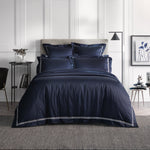 [NEW] PALAIS LUX 1200TC MIDNIGHT TAILORED QUILT COVER